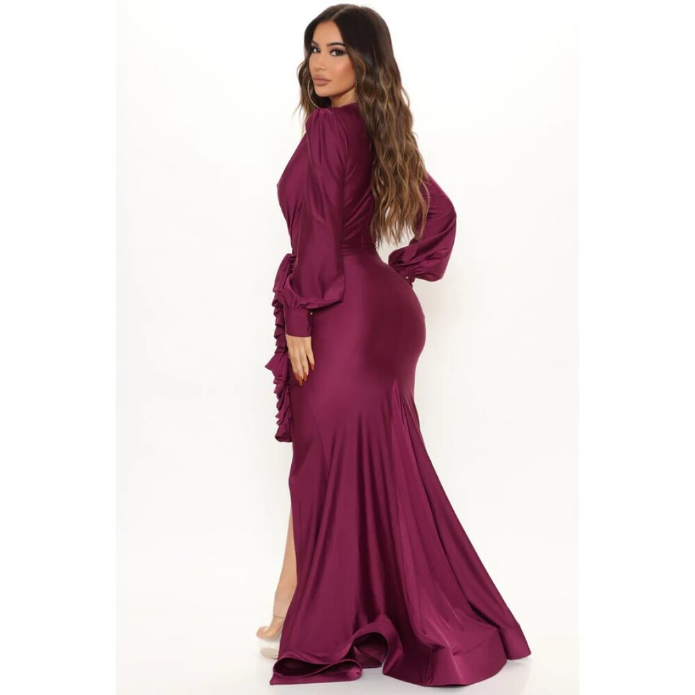 Fashion Nova Wine And Dine Maxi Dress - Purple XL - Picture 2 of 4